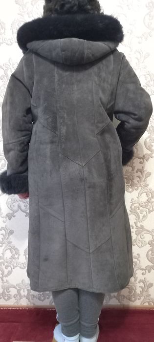 Продам серую искусственную дублёнку