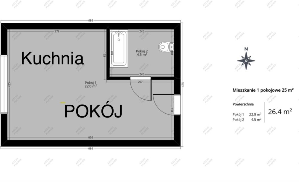 (Rezerwacja)Sprzedam kawalerkę 26 m² w samym centrum Gdyni Wzgórze Św. Maksymiliana. Zapraszam na prezentację