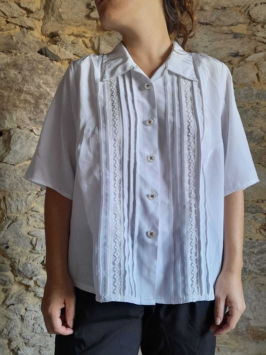 Camisa t-shirt vintage branca