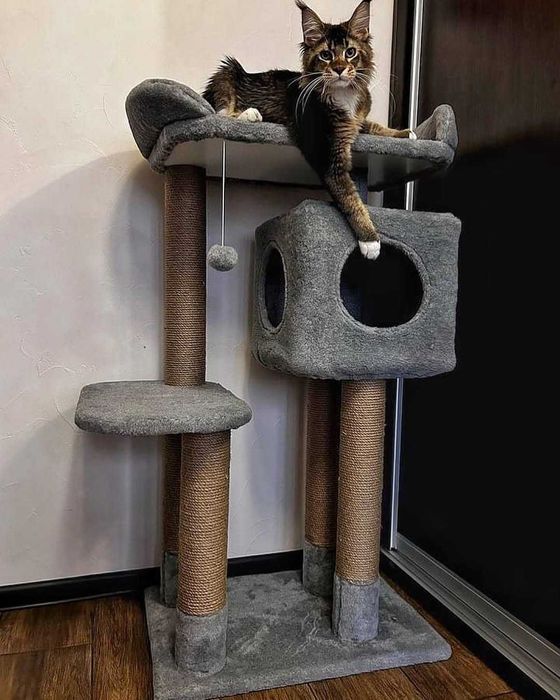Домик когтеточка лежанка Игровой комплекс для кота дряпка