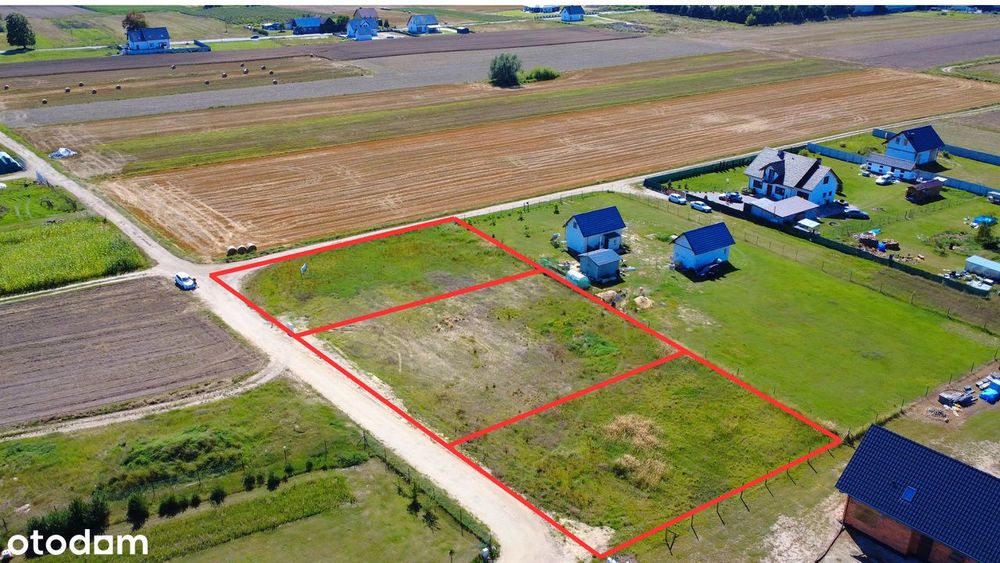 Działki budowlane 1000 m² – Bychowo | Warunki zabudowy | Blisko S5