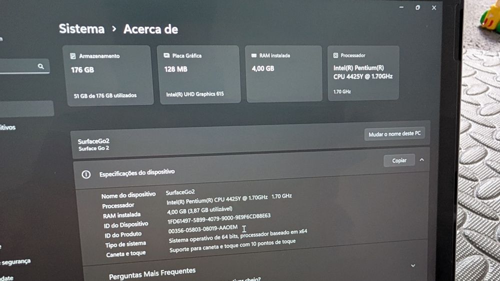 Portátil Microsoft Surface Go 2