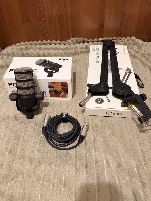 Комплект Мікрофон rode podmic + понтогоаф + xlr 1,5-2 м