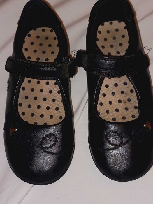 Marks & Spencer Kids czarne świecące balerinki dla dziewczynki rozm 29