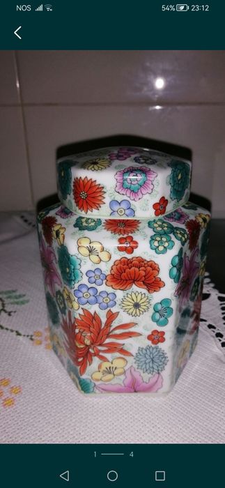 Louça de mil-flores de Macau e china