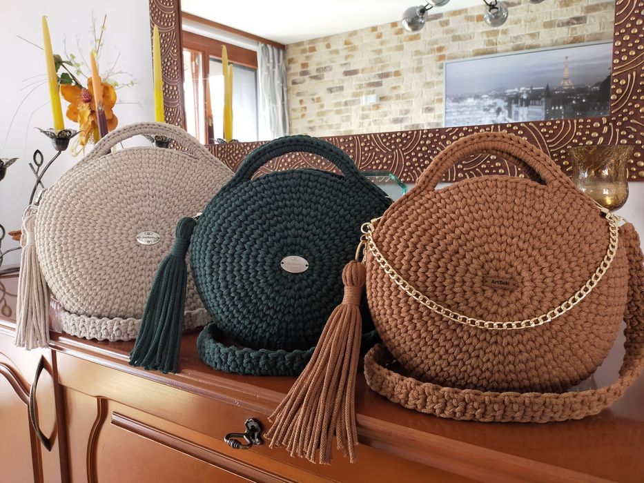 Torebka na szydełku XL