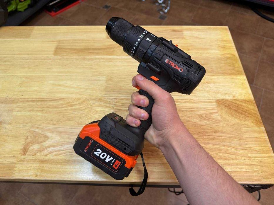 Шуруповерт Stromo 13 патрон + 2 Акумулятори 4.0Ah + Зарядка та кейс