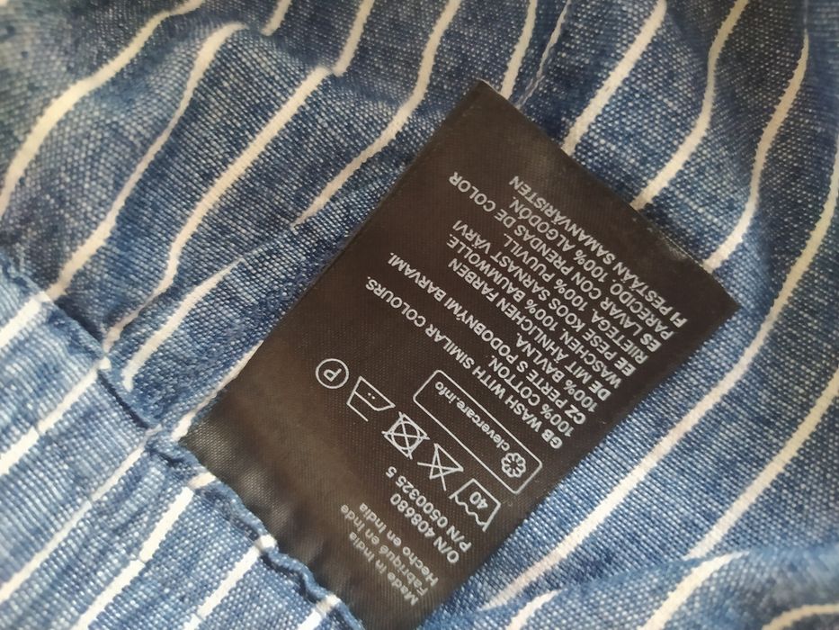 Spodnie w paski HM 42 XL damskie granatowe