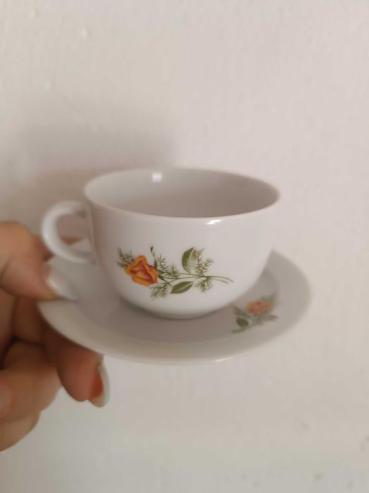 Conjunto de 6chávenas de café+bule