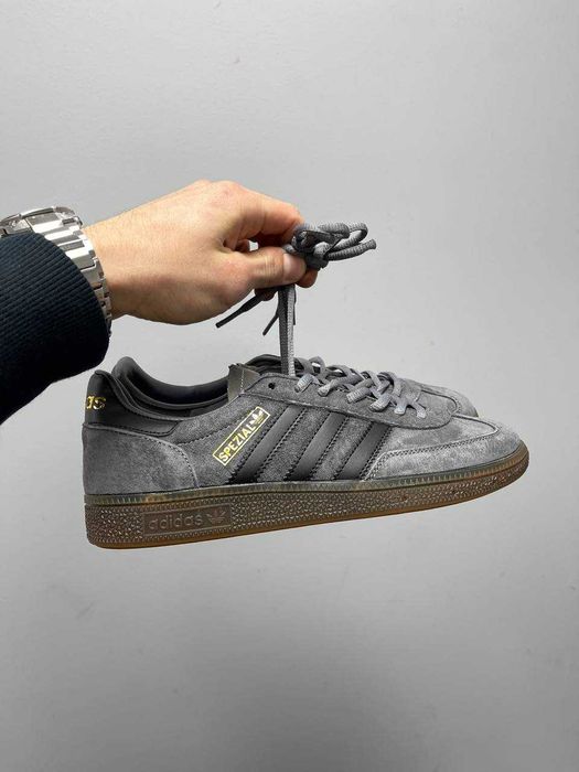 Мужские кроссовки Adidas Spezial Grey Black Brown. Размеры 40-45