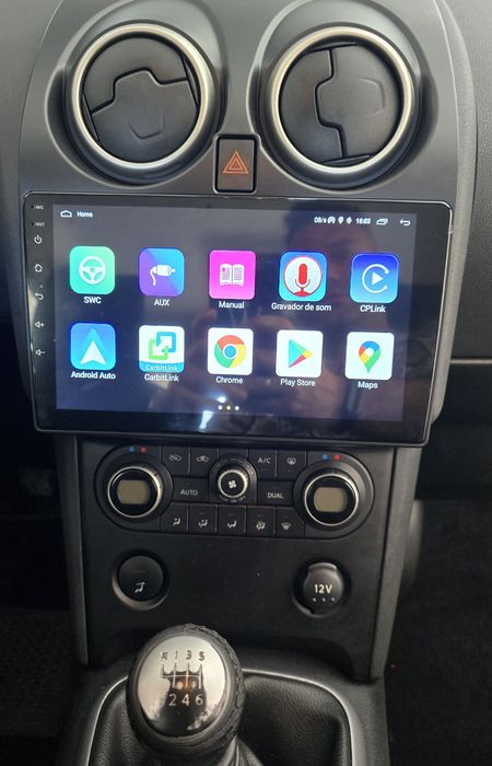 Radio Android 14 com GPS Nissan Qashqai J10 (Artigo novo)