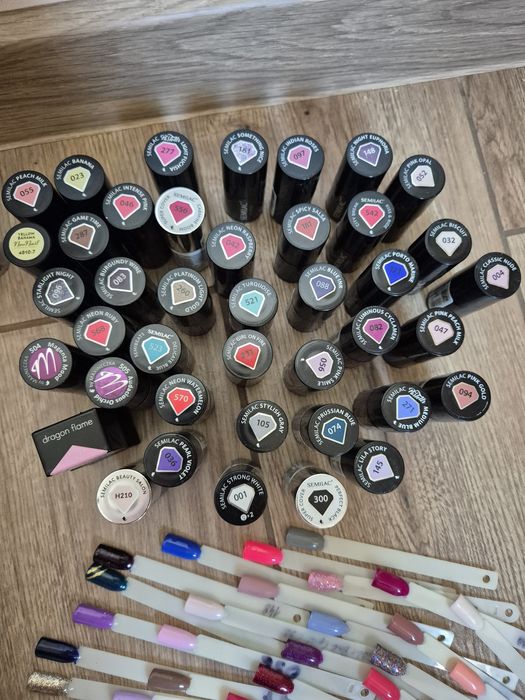 Lakiery hybrydowe, ozdoby komplet