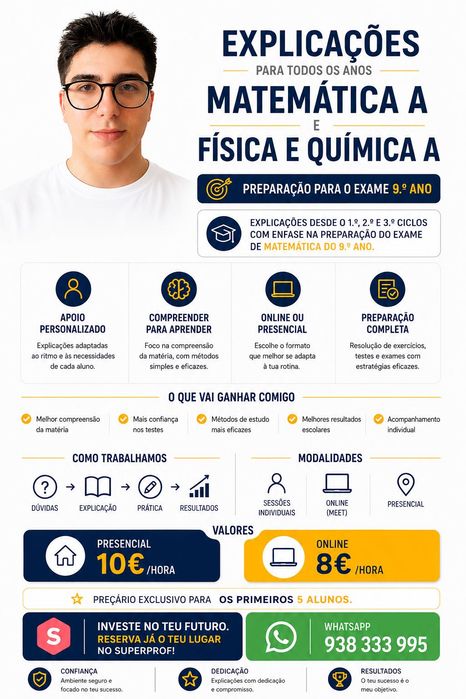 Explicador Matemática A | FQ A | 1º/2º/3º ciclos.