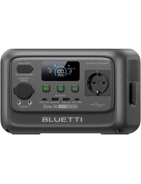 Компактна зарядна станція BLUETTI Elite 30 V2 288Wh 600 W до 3000 цикл