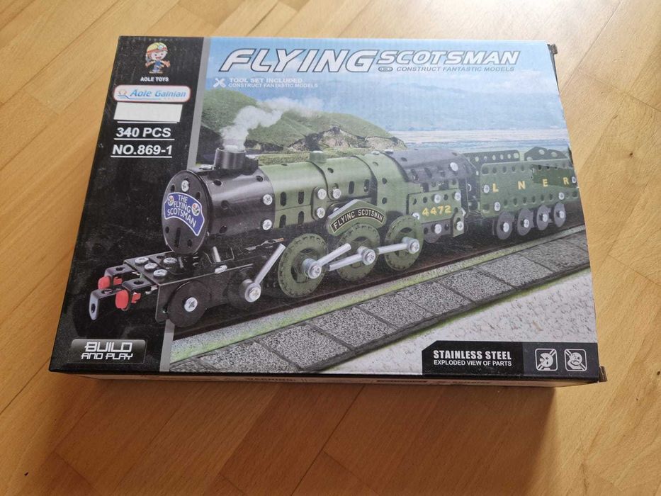 Metalowy parowóz Flying Scotsman
