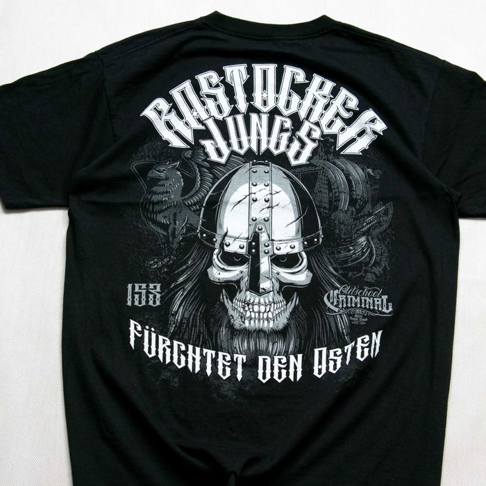 oldschool criminal t-shirt doubleprint M made in Germany slim