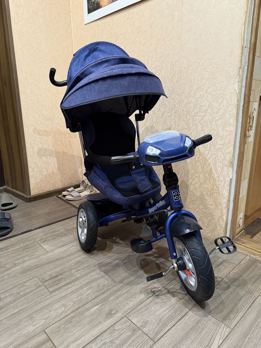 Детский велосипед с родительской ручкой