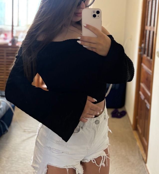 Кофтинка зі спущеними плечима стан ідеал S/M