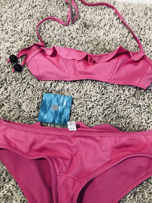 Atlantic różowy strój kapielowy S 36 nowy bikini dwuczęściowy