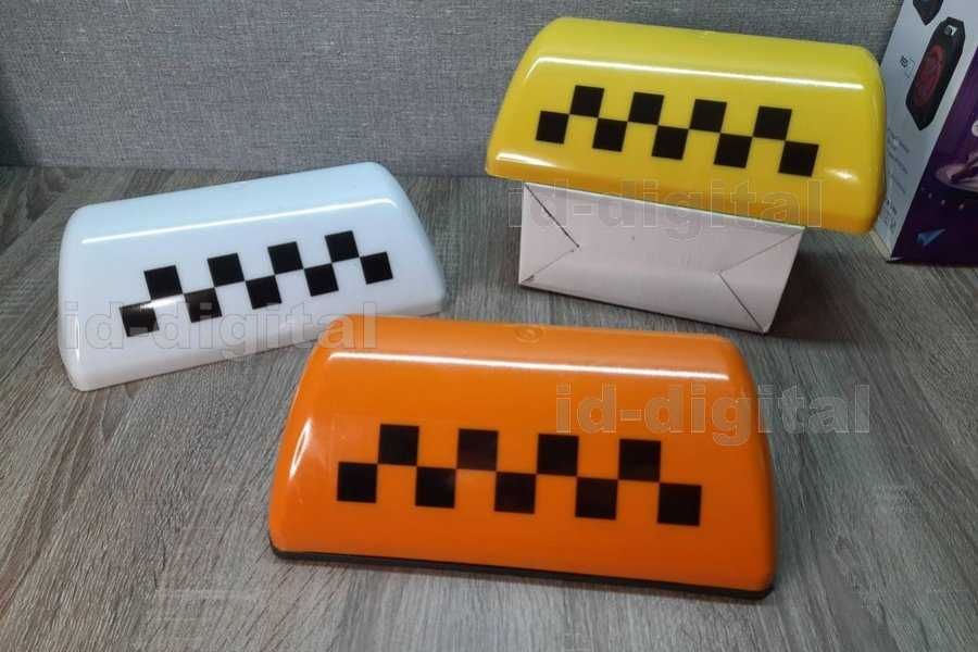 Шашка Таксі фішка Taxi акумуляторна бездротова з пультом ДК на акб led