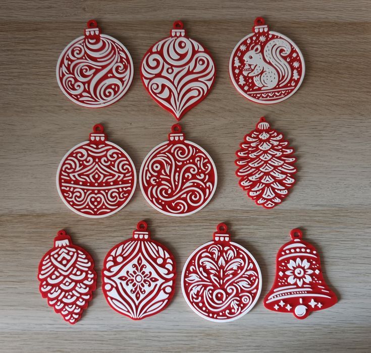 Acessórios em 3D para decoração árvore de Natal