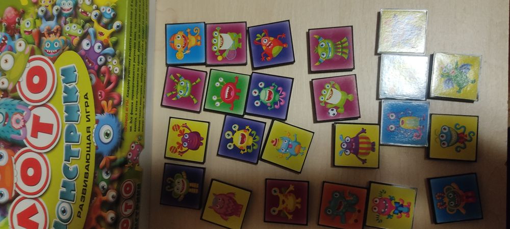 Настільна гра Лото монстрики,для дітей від 3 років.