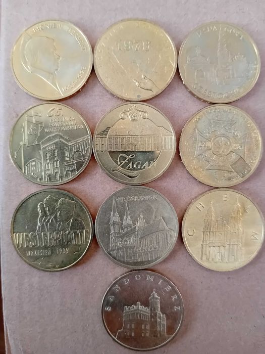 Monety 2 zł okolicznościowe 10szt zestaw 4