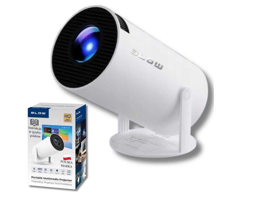 PROJEKTOR przenośny RZUTNIK obrotowy ANDROID - smart TV wifi FULL HD