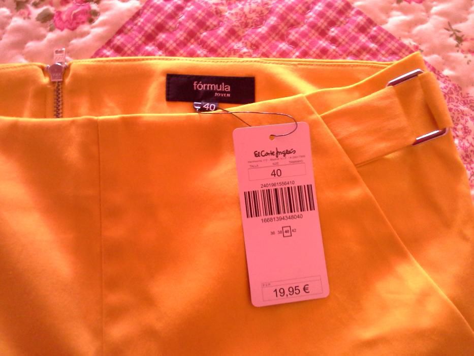 Calções senhora amarelo - Novos