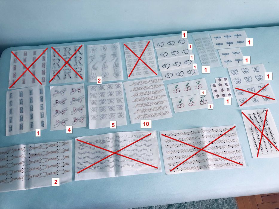 Фурнітура для взуття і сумок "Крабик" Стрази Сваровскі Термоаплікації