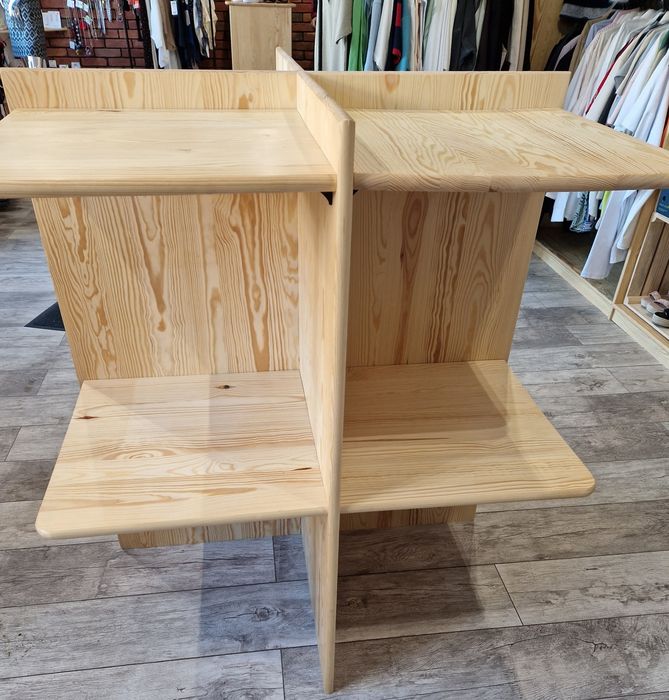 Regał sosnowy półka sklepowa drewniana