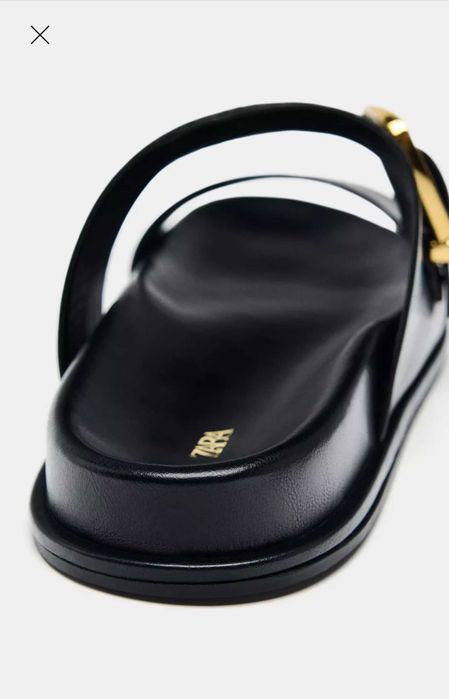 Шльопанці чорні zara 36