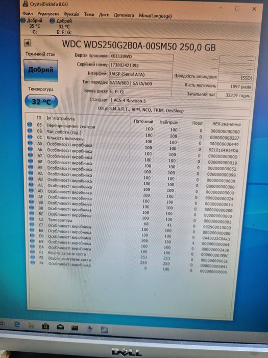 Ssd WD BLUE 250GB 3D NAND Ссд диски для ноутбука або системного блока