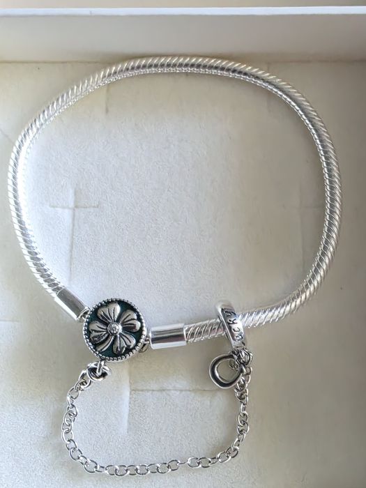 Bransoletka srebrna weżykowa do charms pandora prezent r 17cm