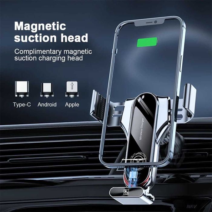 Зарядний пристрій для телефону авто підставка тримач Smart Sensor T11
