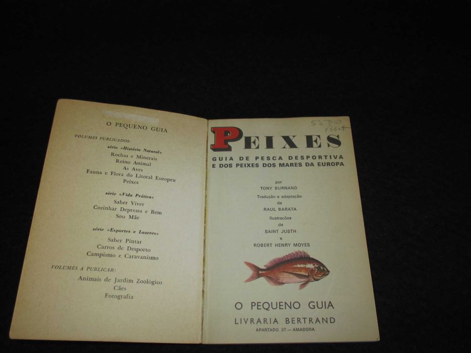 Livro Peixes Guia de Pesca Tony Burnand Bertrand