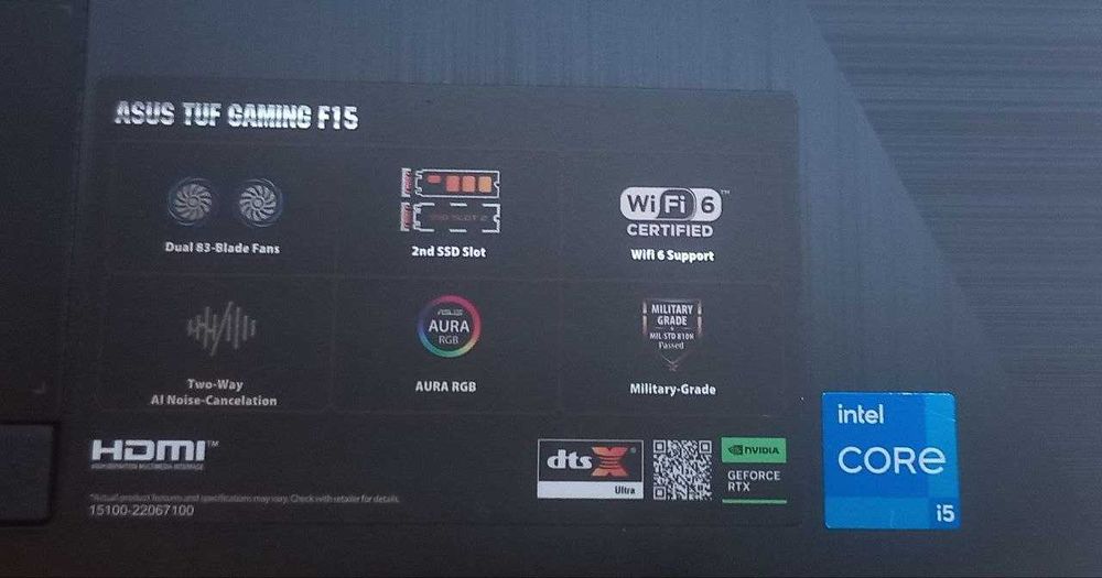 Ігровий ноутбук ASUS TUF Gaming F15 (RTX 2050 / i5 / 16GB)