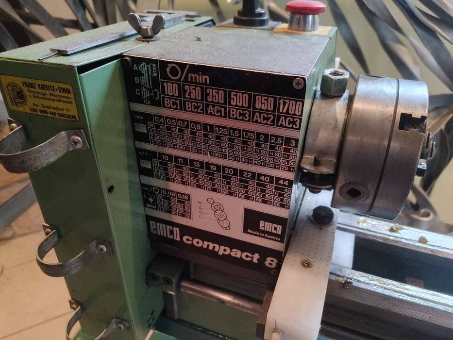 Tokarka hobbystyczna emco compact 8