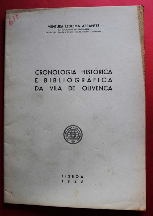 Cronologia Histórica e Bibliográfica da Vila de Olivença (Reserva PF)