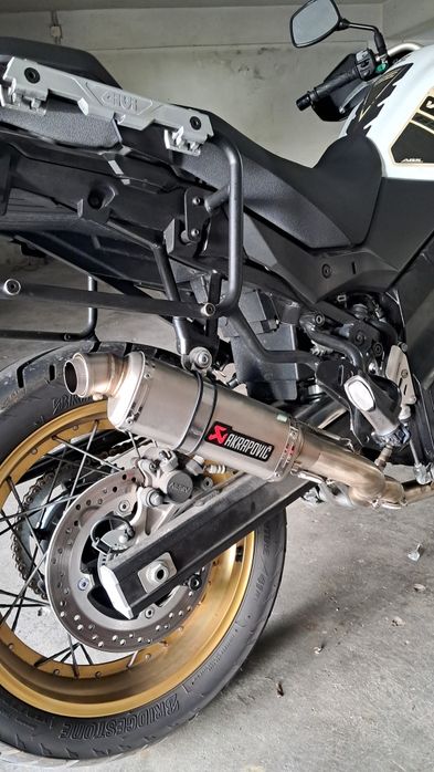 Linha escape completa para suzuki vstrom 650 xt