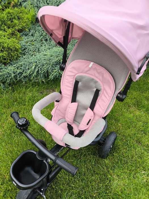 Rowerek trójkołowy Kinderkraft AVEO 6w1 wózek spacerówka różowy