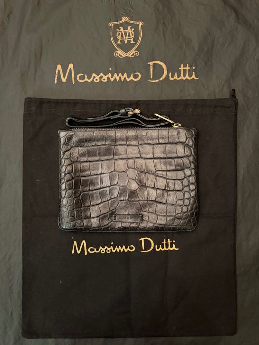 Клатч-сумка Massimo Dutti з натуральної шкіри