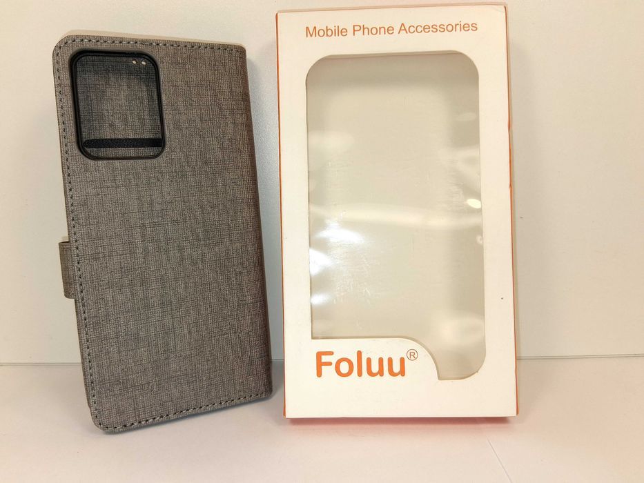 Z114 Etui Foluu Do Xiaomi Poco X5 5G / Redmi Note 12 5G Portfel Szare