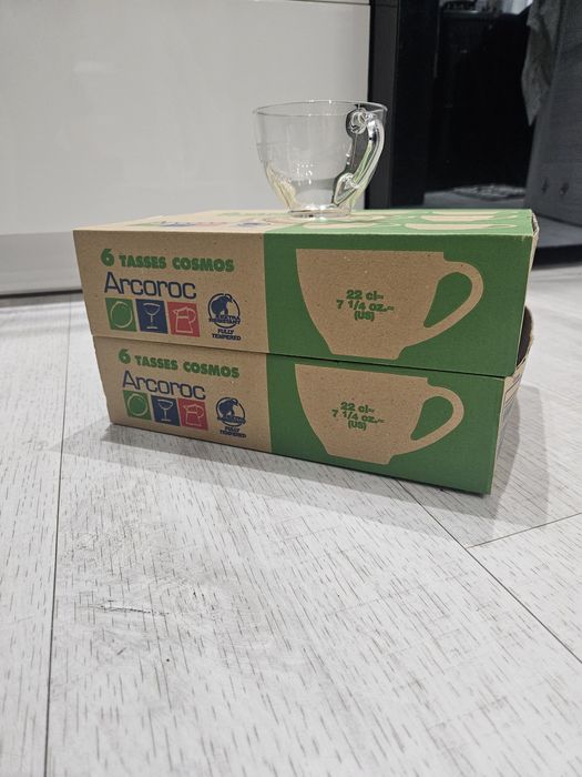 2 zestawy filiżanek Arcoroc Nescafe