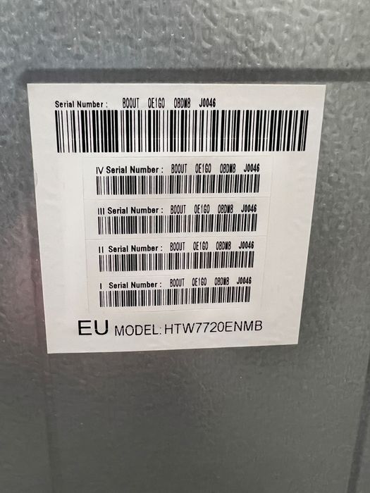 Lodówka Haier 3-drzwiowa HTW7720ENMB no frost 483 l 37 dB czarna