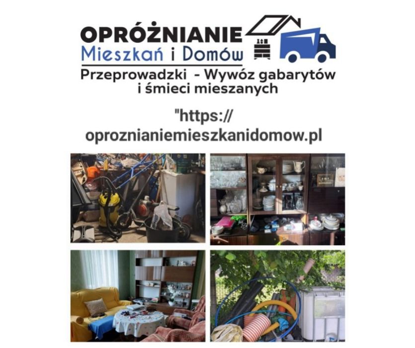 Przeprowadzki Opróżnianie Mieszkań Domów Piwnic Strychów Wywóz Mebli Oława