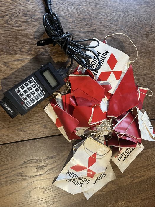Reklama girlanda  kolekcja  evo lancer retro salon mitsubishi raytas lata 80 90
