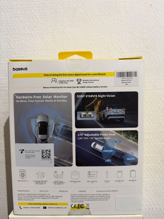 rejestrator samochodowy Baseus PrimeTrip VD1 Pro.