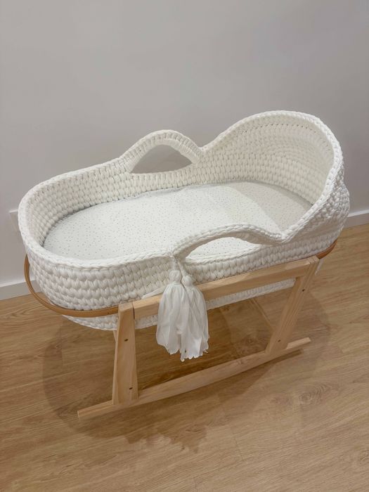 Conjunto Alcofa + suporte com baloiço + colchão