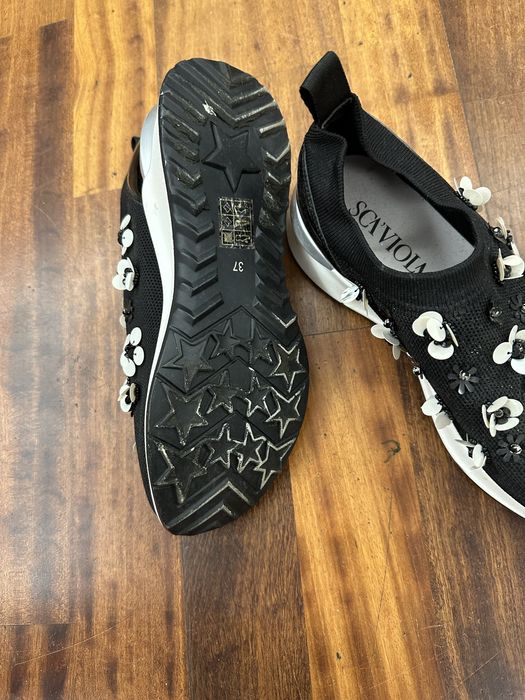 Sneakersy Sca'viola B-143 Black, Czarny, Materiał rozm 37